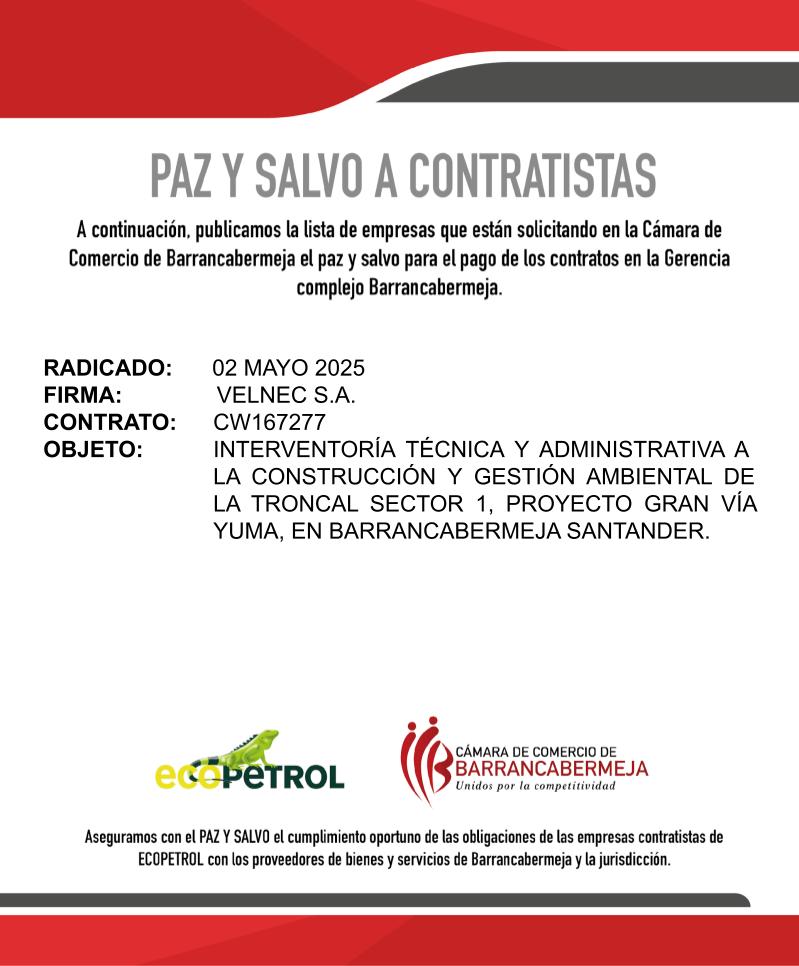 Paz y Salvo 02 mayo 2025